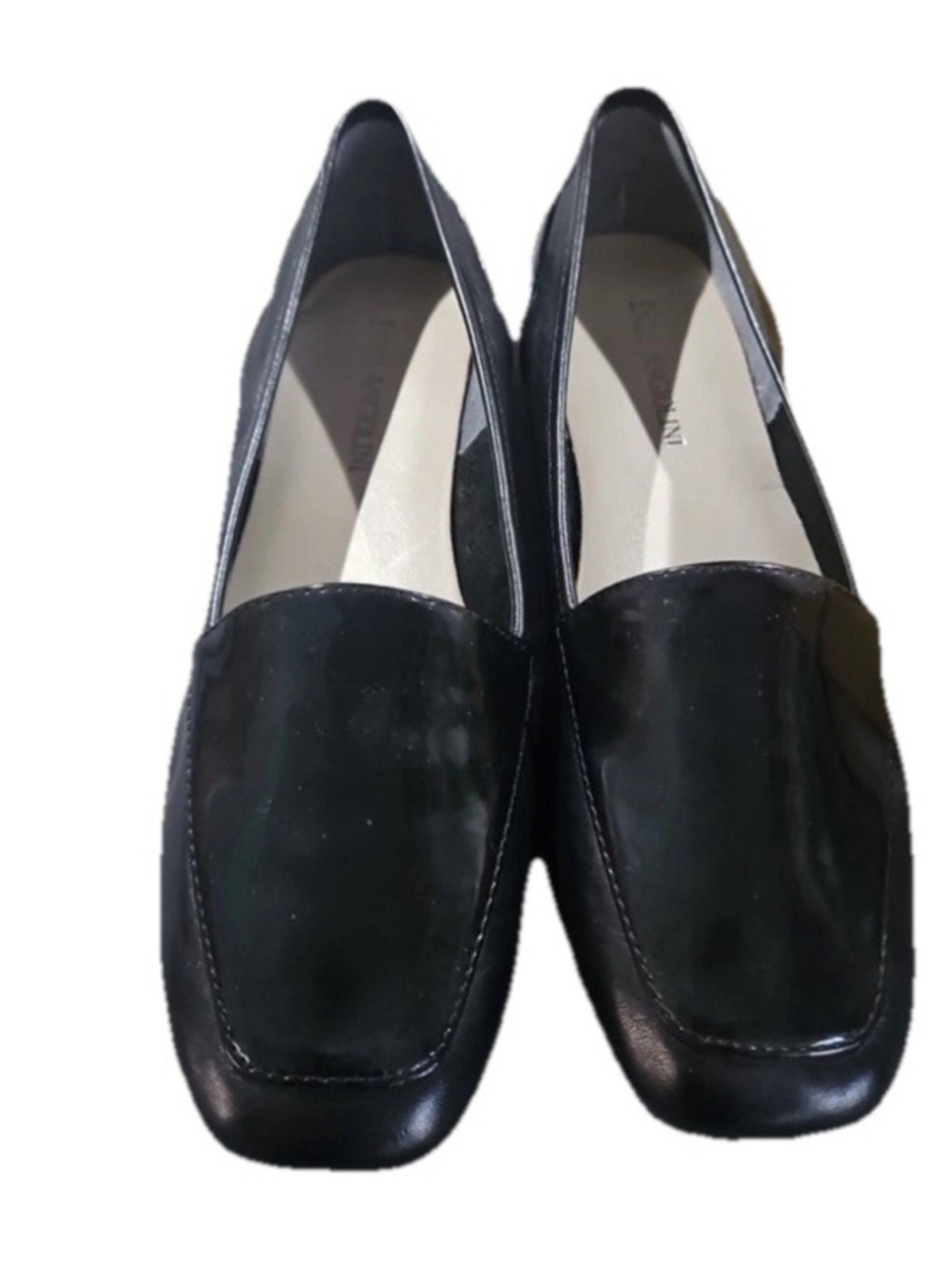Enzo Angiolini Liberty Loafer Shoes Womens 8.5 M Casual Slip On Leather Black